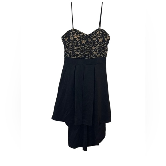 Wild Daisy Junior’s XL Dress Black Lace, Assymetrical, Padded - Picture 1 of 5